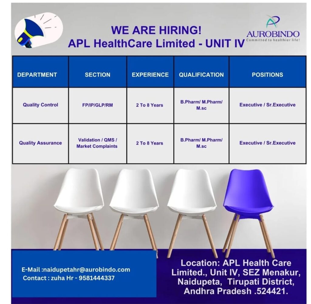 APL HealthCare Job Vacancy
