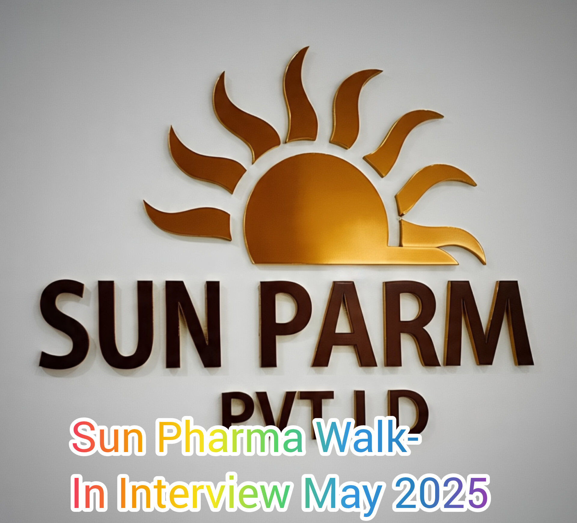Sun Pharma Walk-In Interview