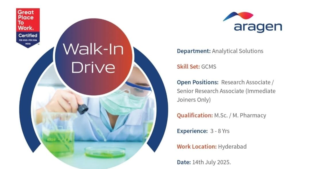 Aragen Job Opening