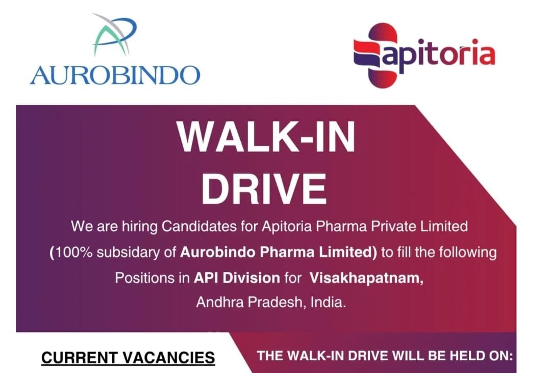 Aurobindo Pharma Job Vacancy