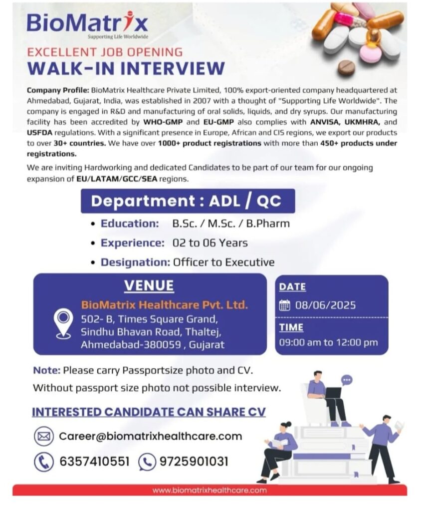 BioMatrix Healthcare job opening