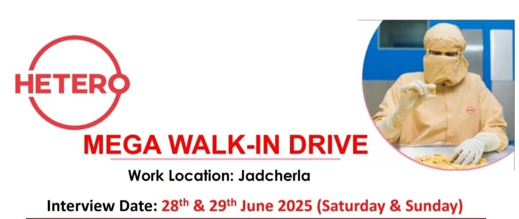 Hetero Pharma Job Vacancy 2025