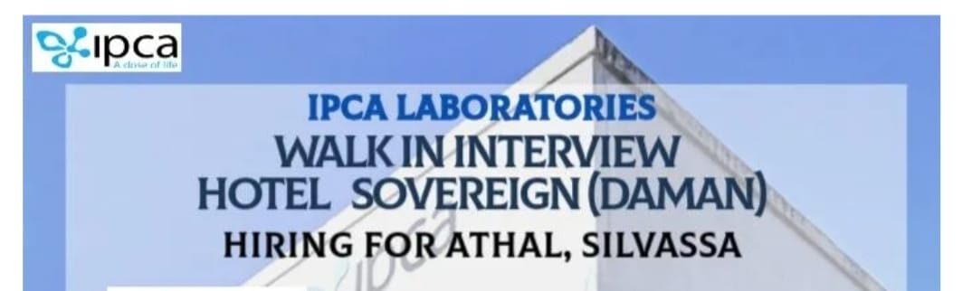 IPCA Laboratories Job Vacancy