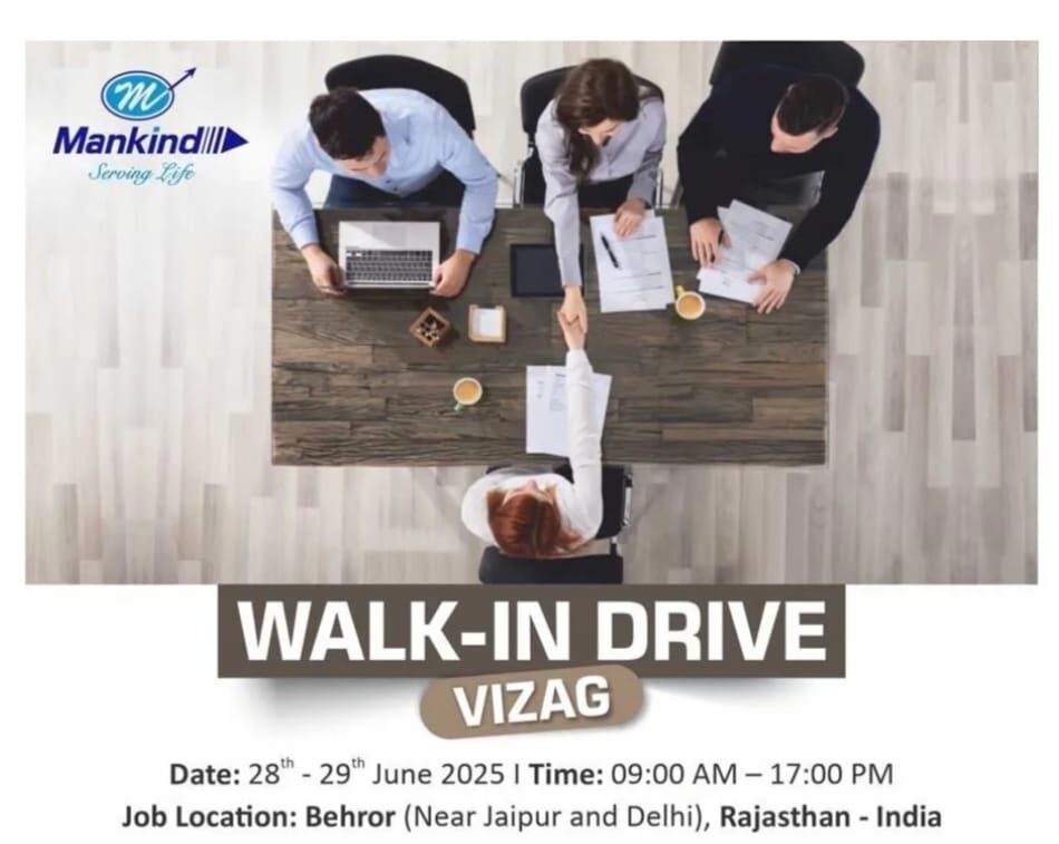 Mankind Pharma Job Vacancy 2025