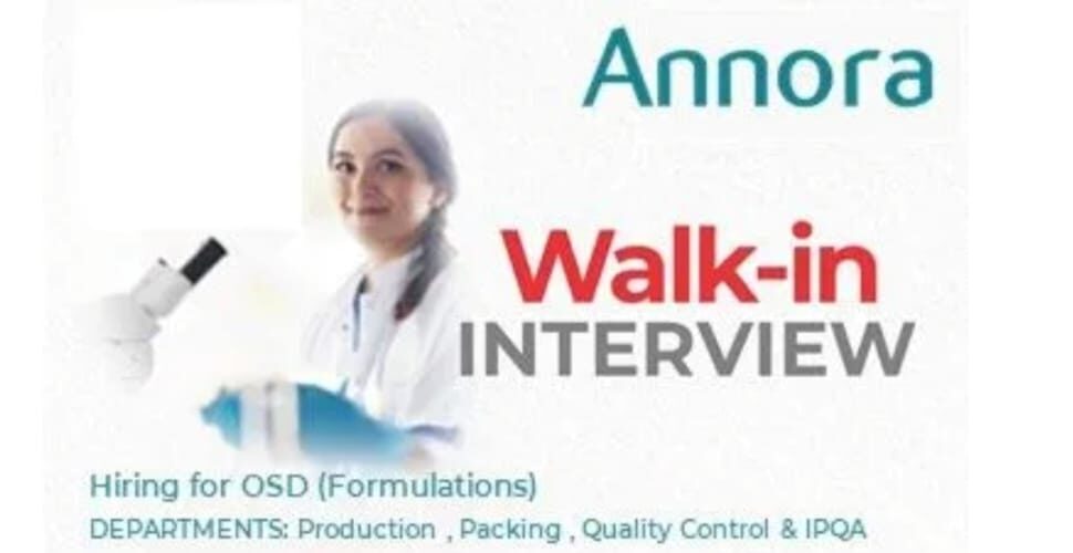 Pharma job vacancy in Hyderabad