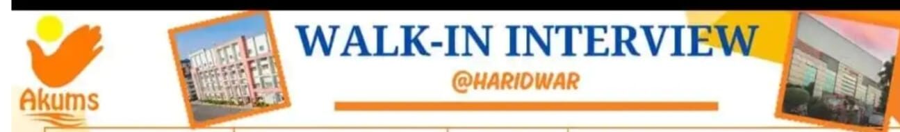 Walk-In Interview at Akums in Haridwar
