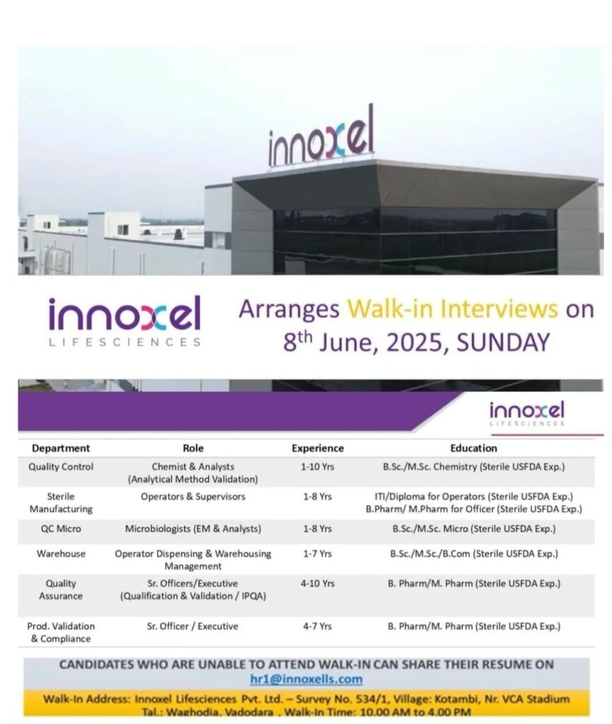 Pharma Walk-In Vadodara