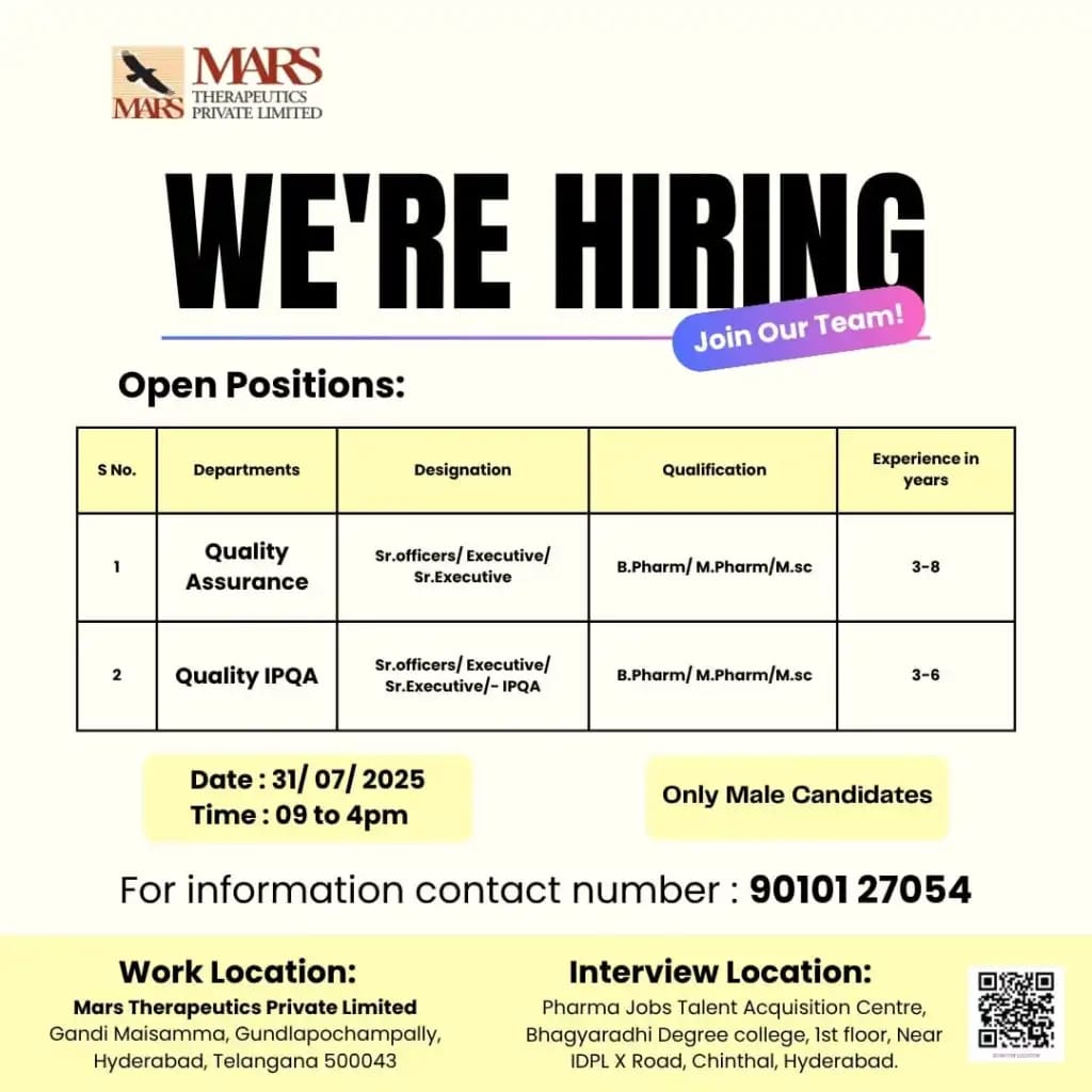 Pharma Jobs