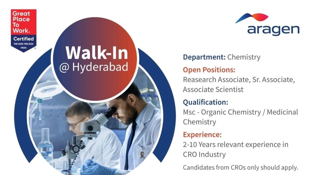 Aragen Hyderabad Walk-In