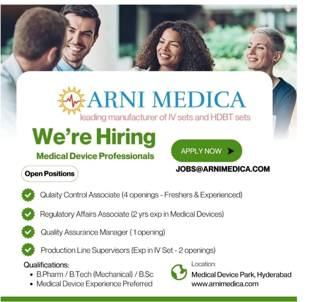 Arni Medica Job Vacancy 2025