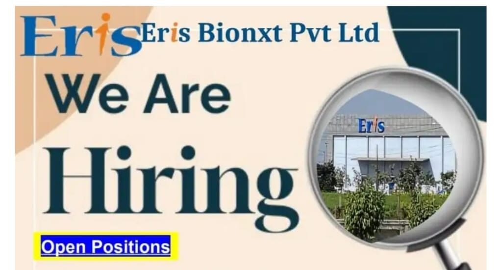 Eris Bionxt Pharma Jobs Bhopal 2025