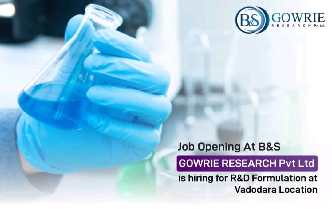 Gowrie Research R&D Formulation Job Vacancy 202