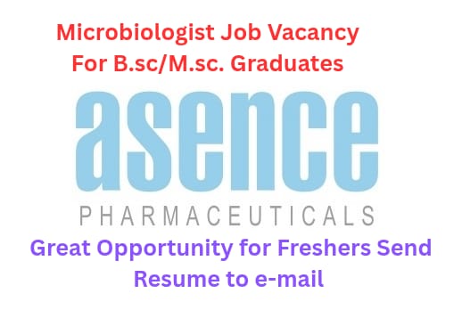Apprentice Microbiologist Job for BSc/MSc Graduates