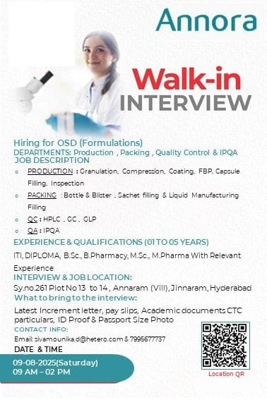 Formulation Jobs in Hyderabad