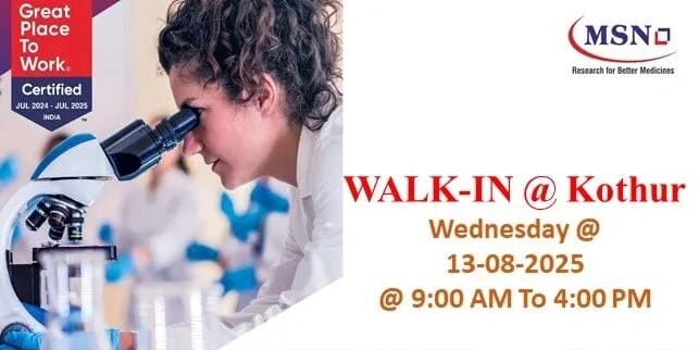 MSN Laboratories Walk-In Drive 2025