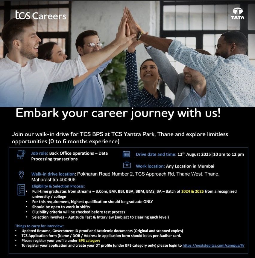 TCS BPS Careers