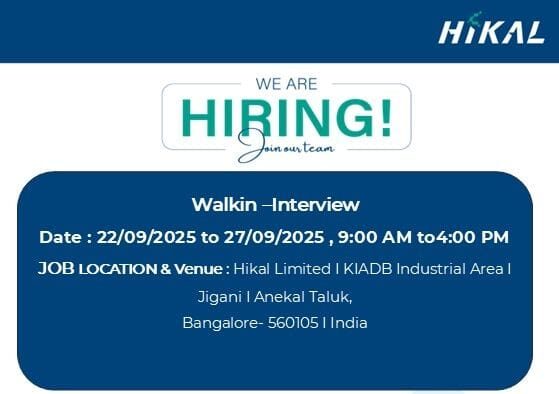 10+ QC Officer Vacancies in Bangalore