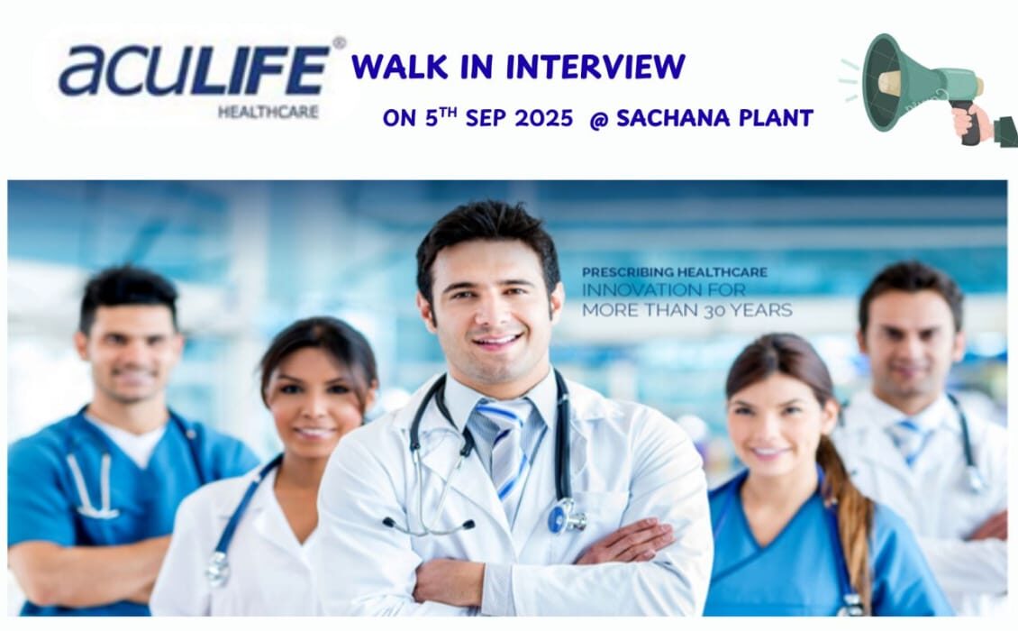 Aculife Healthcare Walk-in Interview