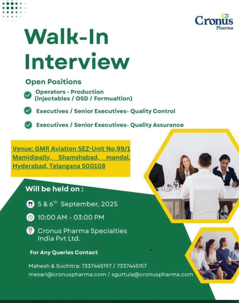Exciting Opportunities at Cronus Pharma