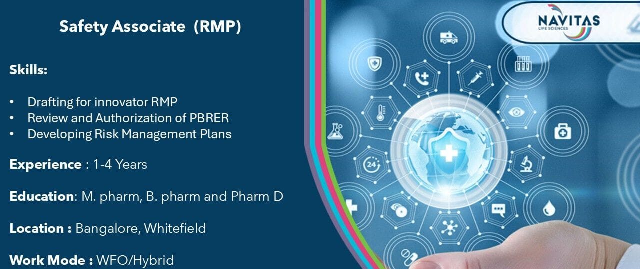 Navitas Life Sciences is Hiring a 1 Safety Associate