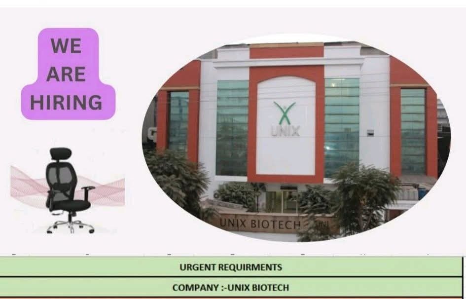 Unix Biotech Job Vacancies 2025