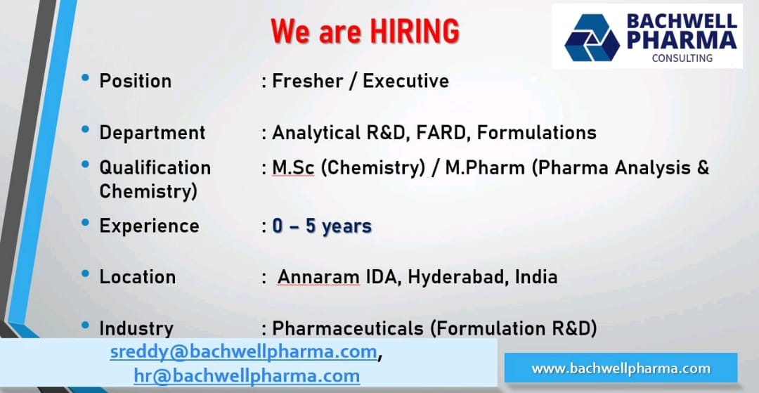 Exciting R&D Opportunities for Freshers