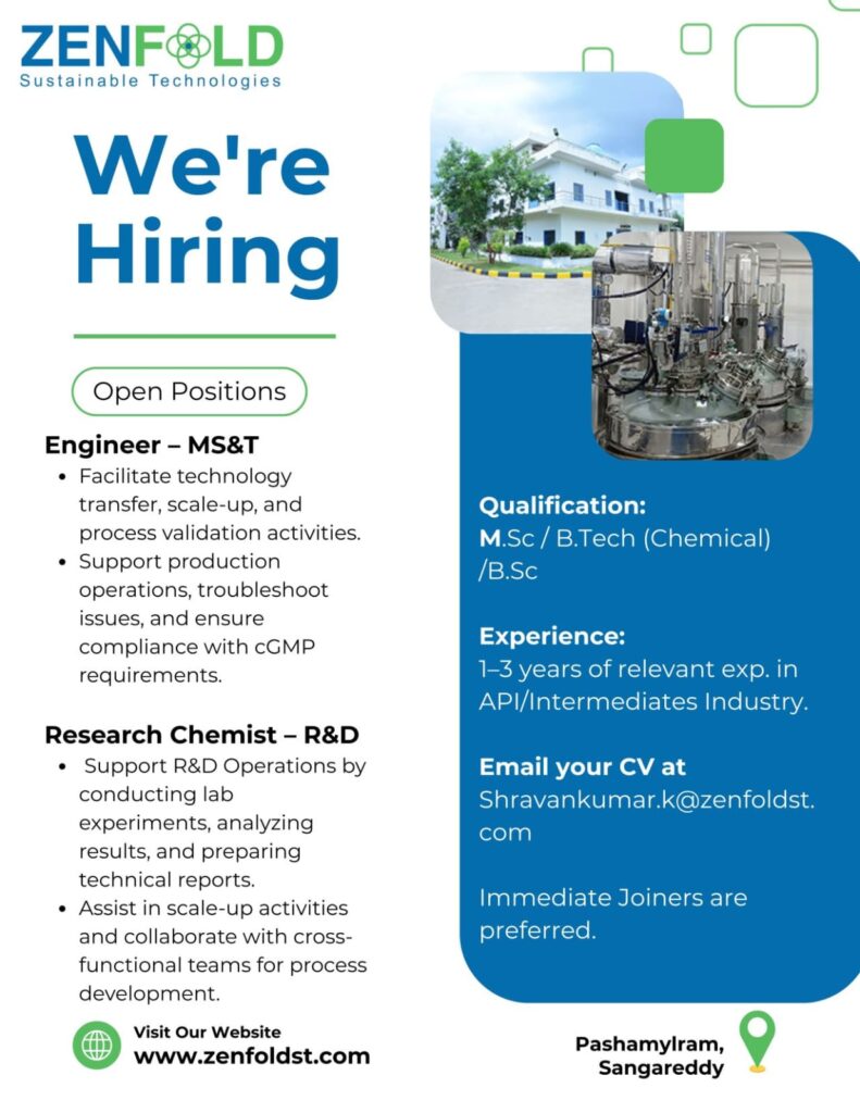 Zenfold Technologies hiring 2025