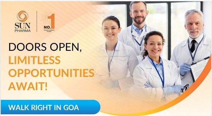Sun Pharma Walk-in Drive in Goa
