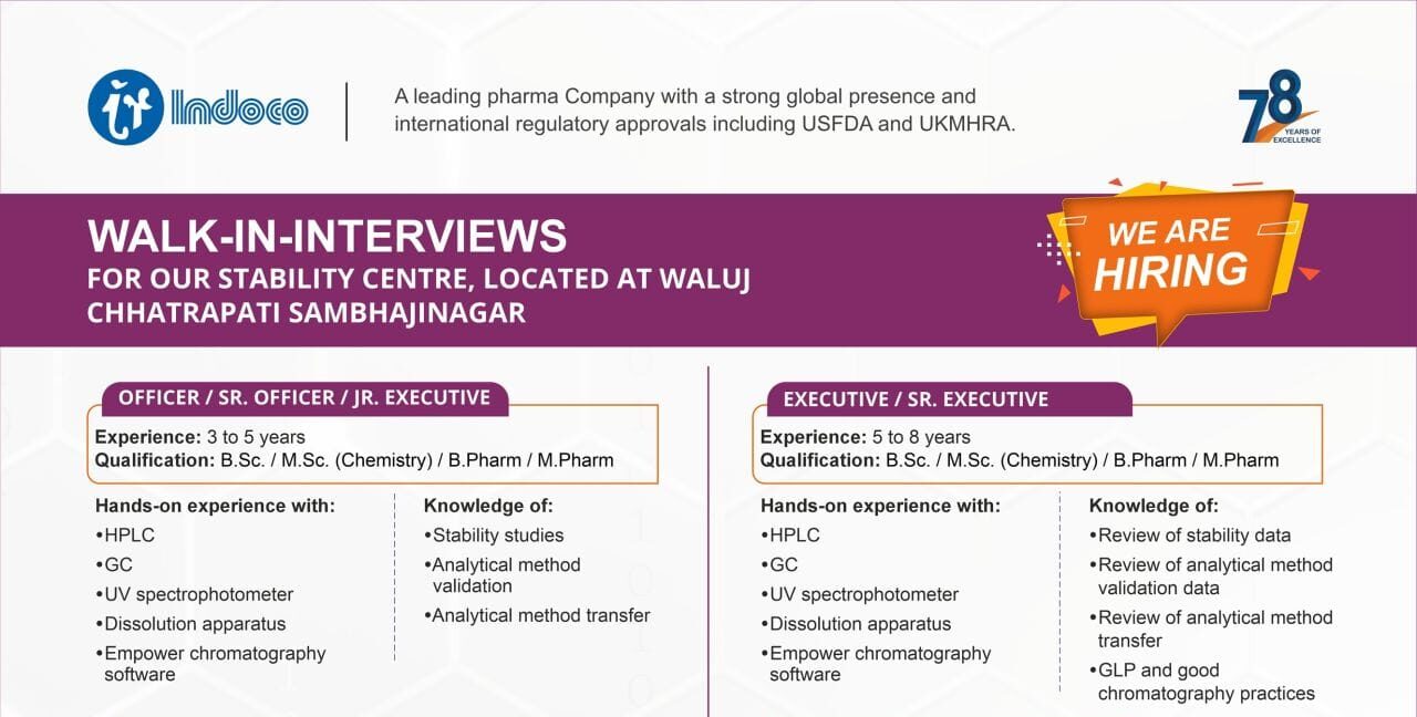 Walk-in Interviews for Multiple Roles at Waluj