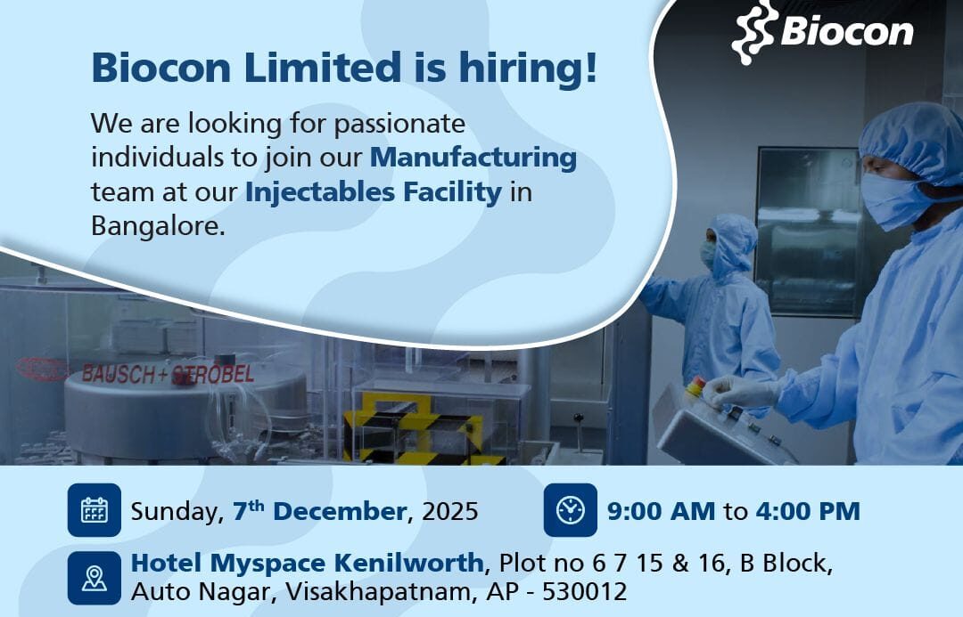 Pharma Job Vacancy 2025