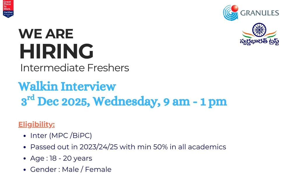 Pharma Job Vacancy 2025