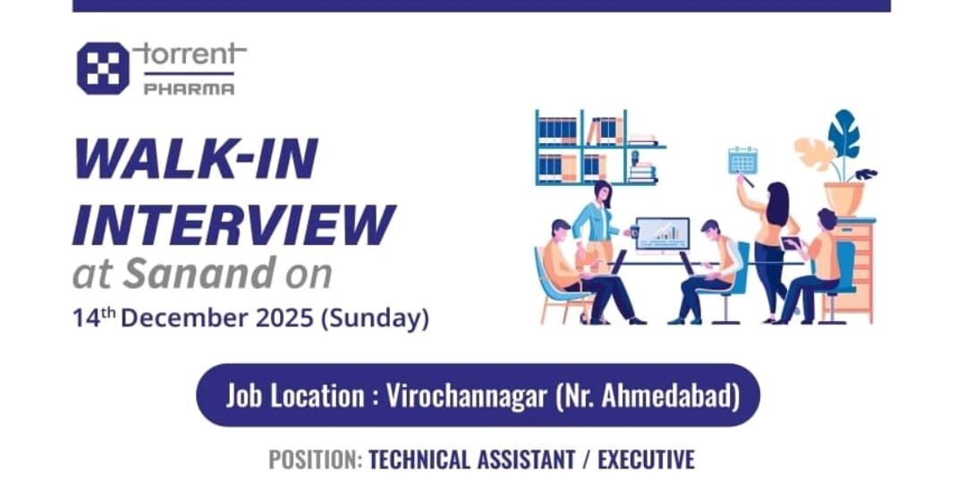 Torrent Pharma Walk in Interview 2025