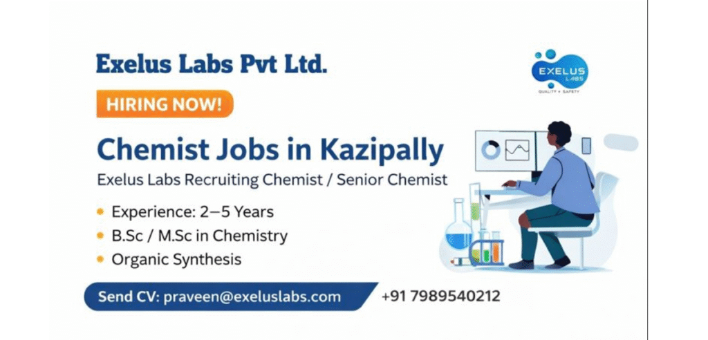 Chemist Jobs in Kazipally