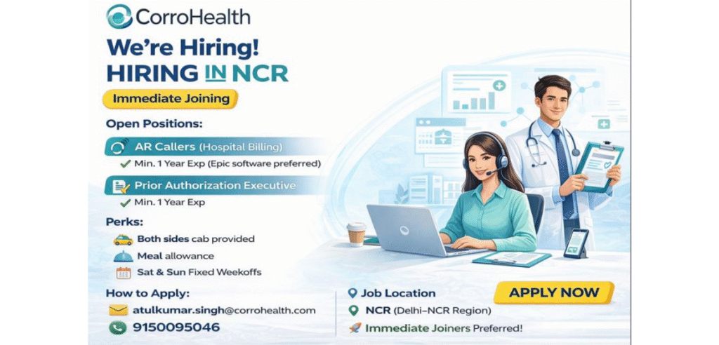 CorroHealth Hiring in NCR