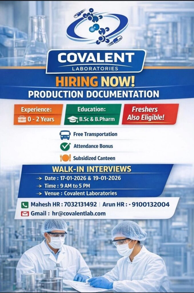 Covalent Laboratories Walk-In Interview 2026
