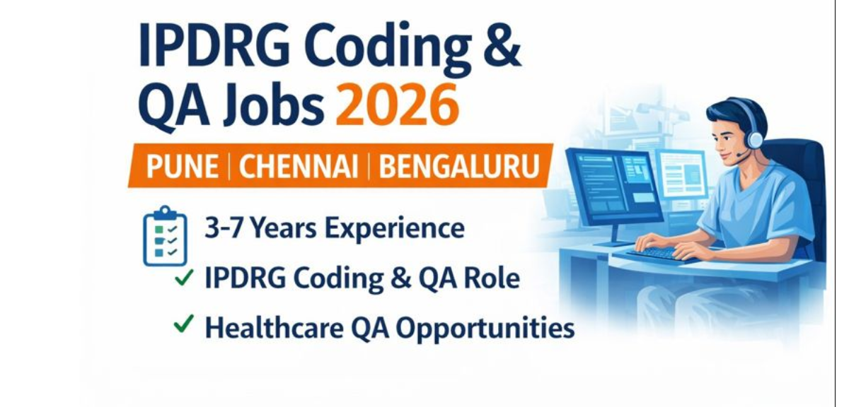 IPDRG Coding & QA Jobs 2026 – Pune, Chennai & Bengaluru