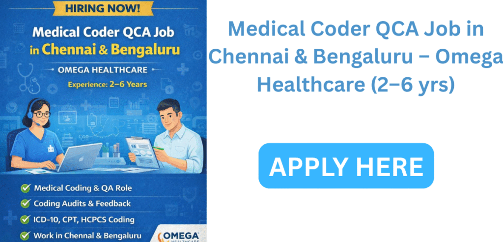 Medical Coder QCA Job in Chennai & Bengaluru