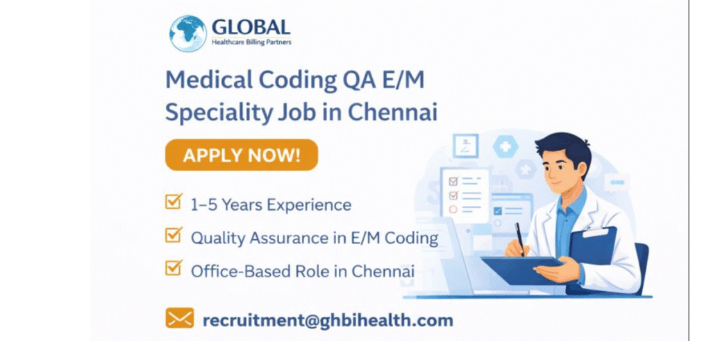 Medical Coding QA EM Speciality Job in Chennai