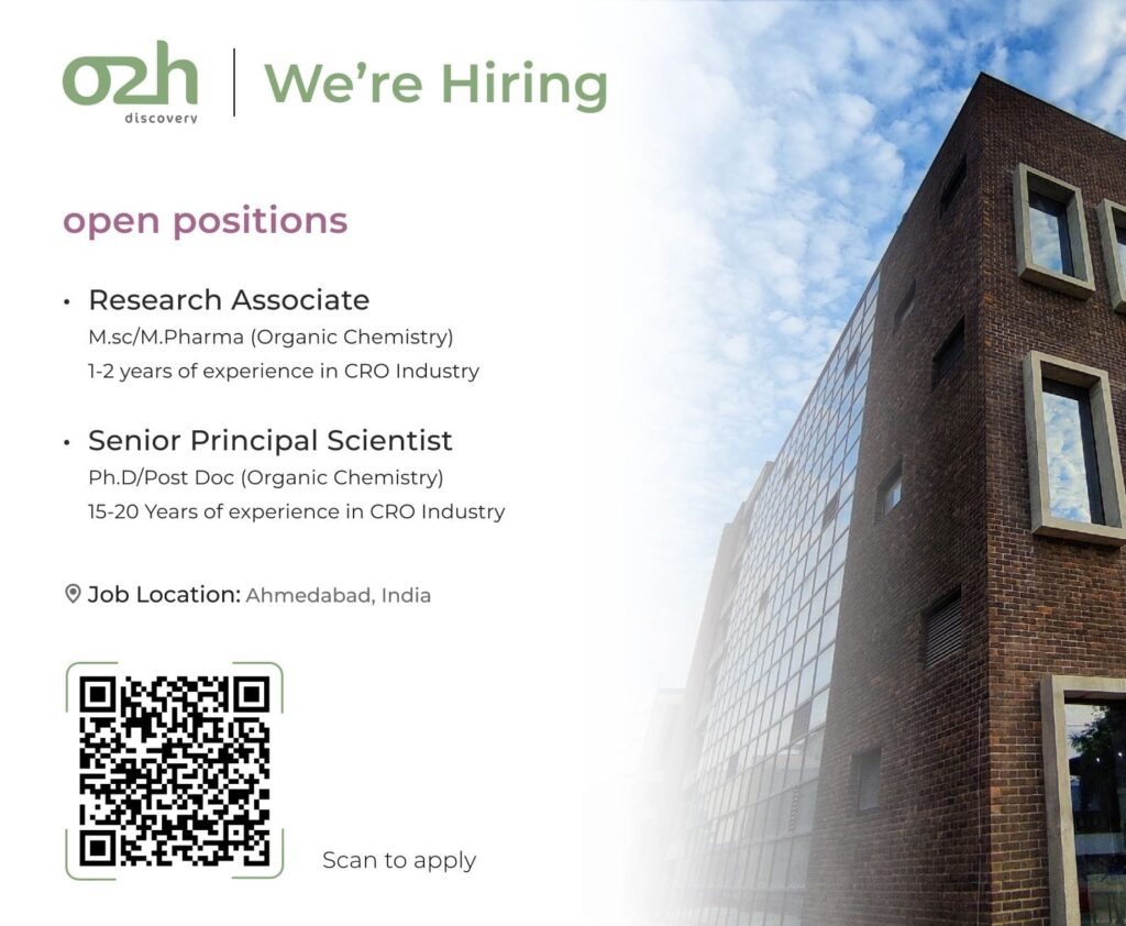 O2H Discovery Job Vacancy Ahmedabad