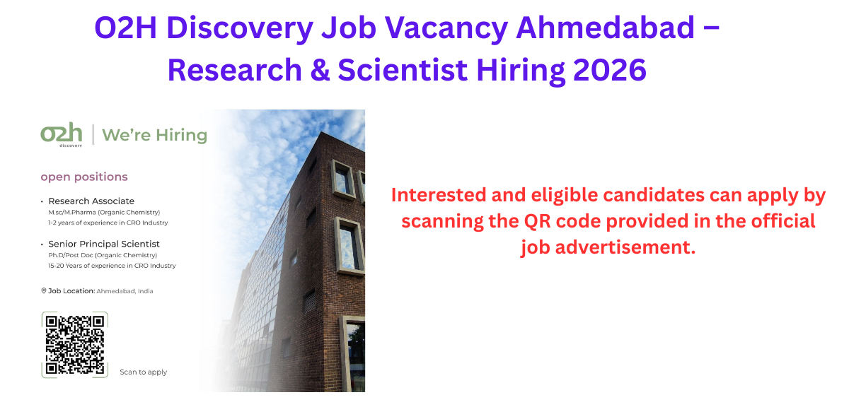 O2H Discovery Job Vacancy Ahmedabad
