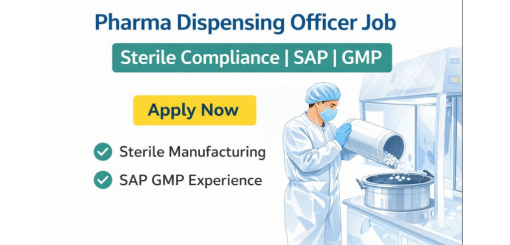 Pharma Dispensing Officer Job