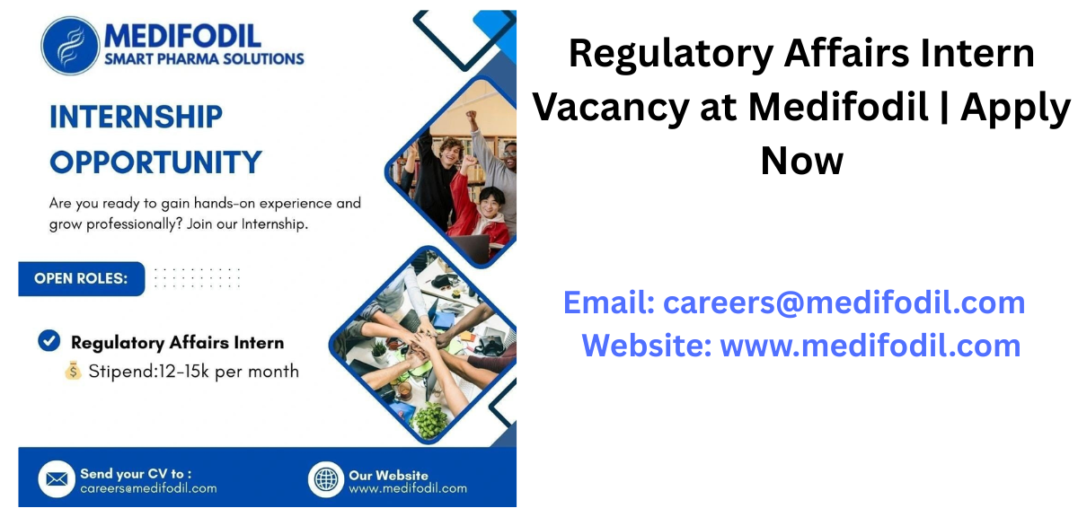 Regulatory Affairs Intern vacancy