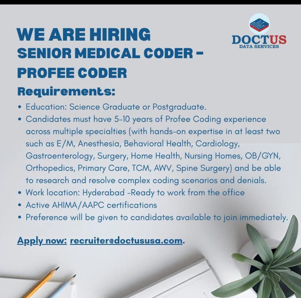 Senior Medical Coder Job in Hyderabad