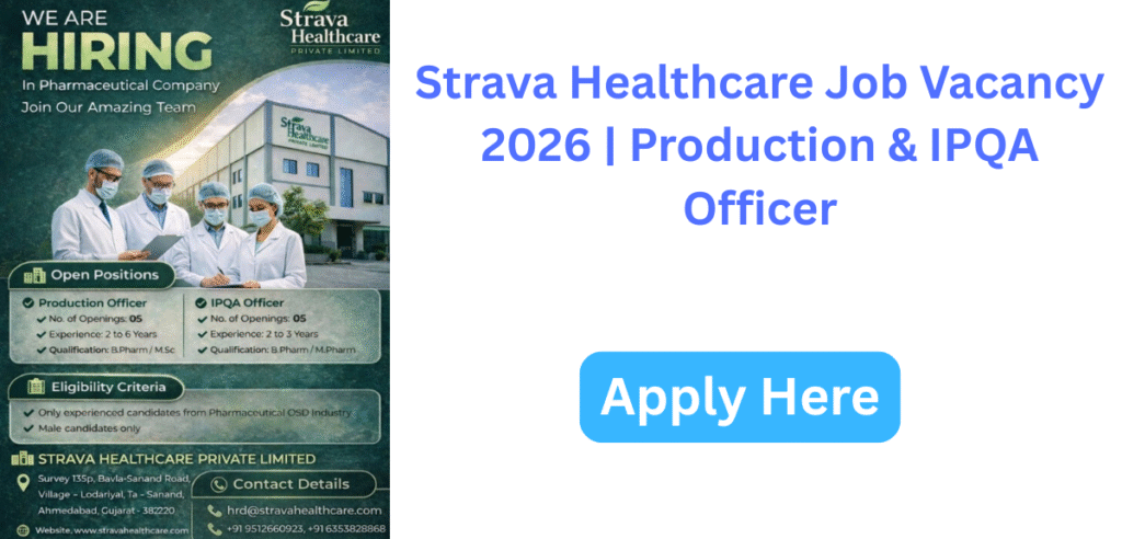 Strava Healthcare Job Vacancy 2026