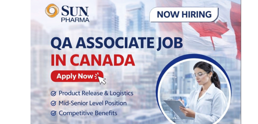 Sun Pharma QA Associate Job in Canada