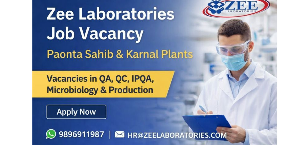 Zee Laboratories Job Vacancy 2026