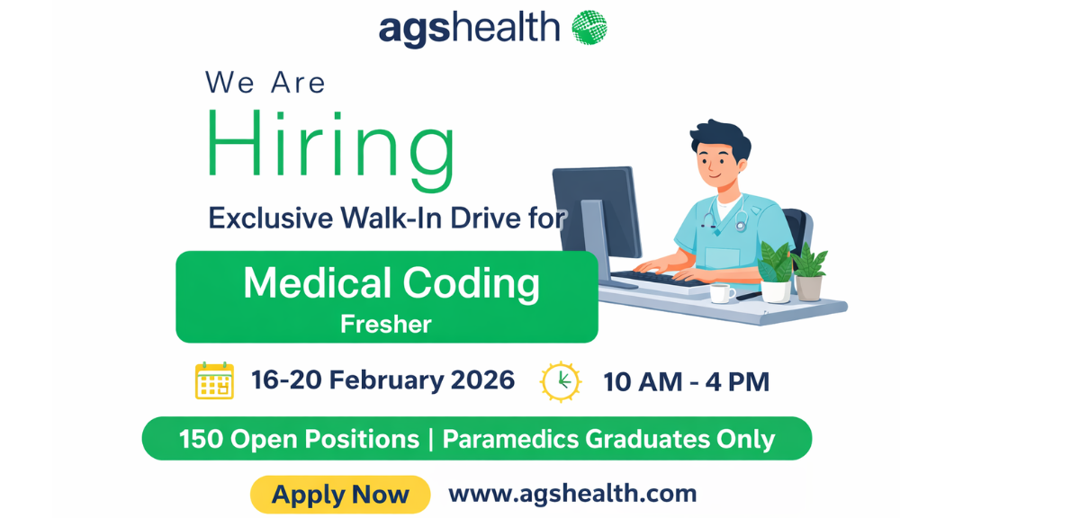 AGS Medical coding fresher walk in interview