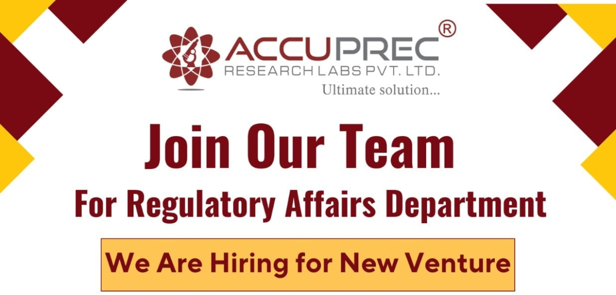 Accuprec Research Labs Regulatory Affairs Jobs 2026