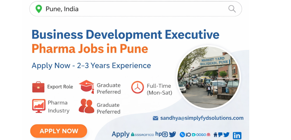 Business Development Executive Pharma Jobs in Pune