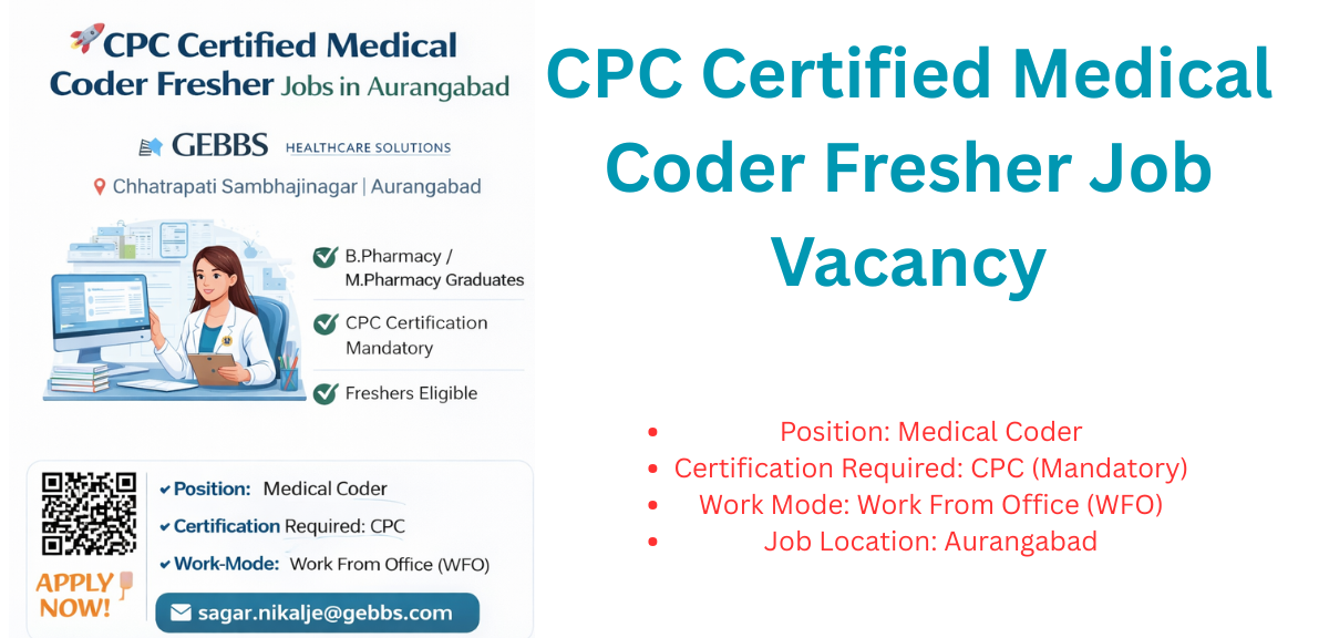 CPC Medical Coder Fresher Jobs in Aurangabad